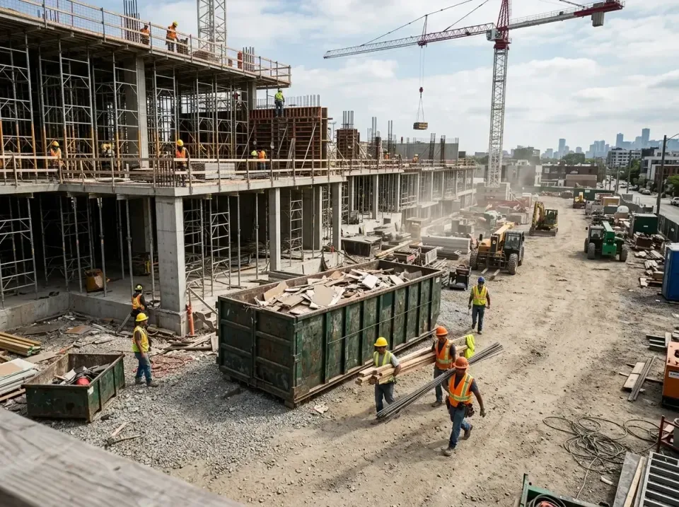 commercial-construction-site-w-002 — frequently asked questions, Low Cost Construction Dumpster Rental in Deephaven, MN